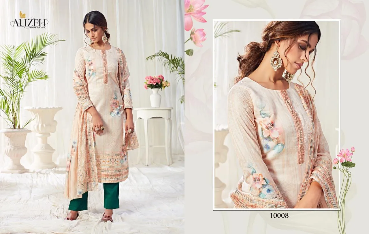 Alizeh Presents Bliss Pure Cotton Casual Wear Salwar Suits