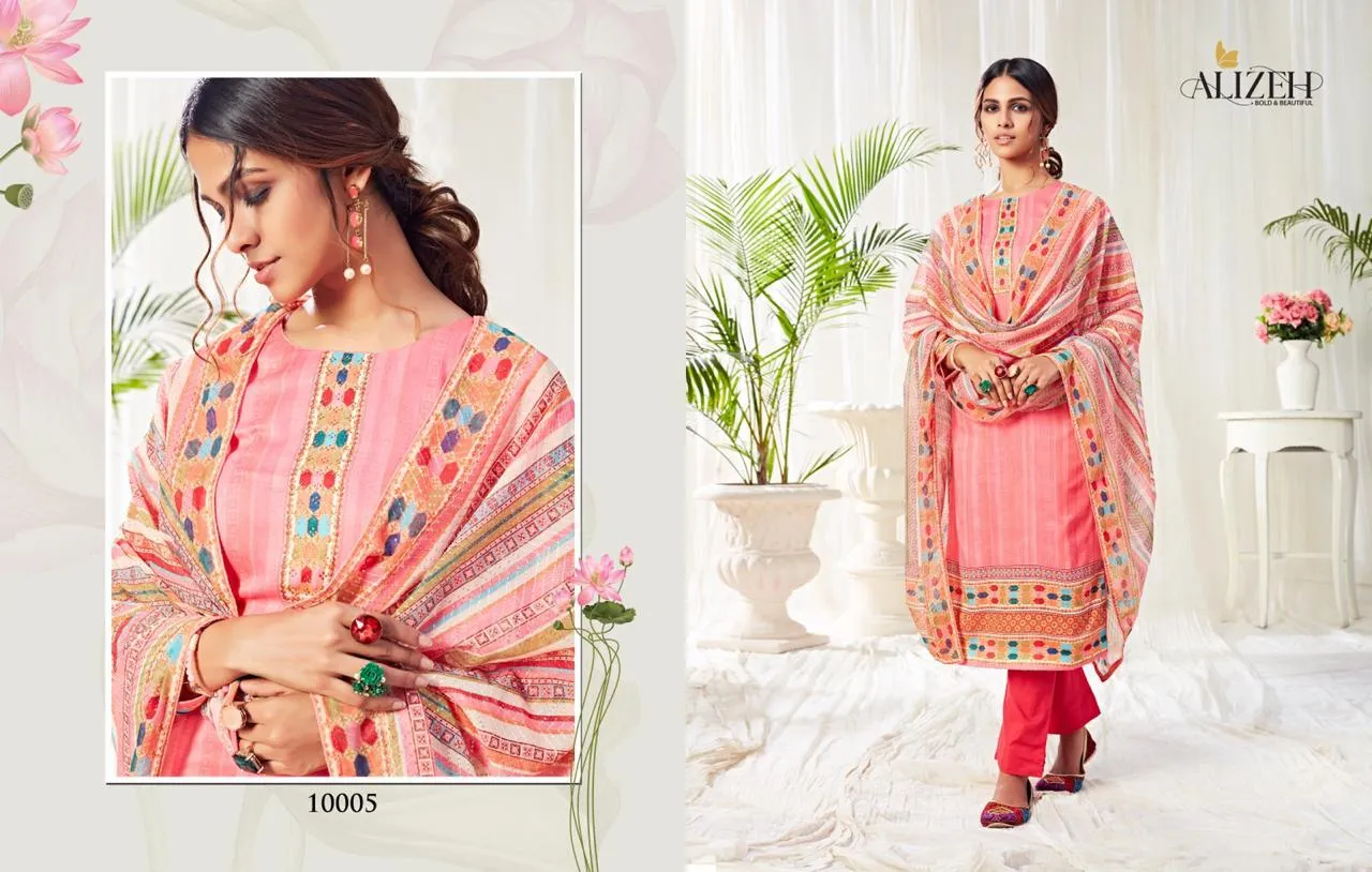 Alizeh Presents Bliss Pure Cotton Casual Wear Salwar Suits