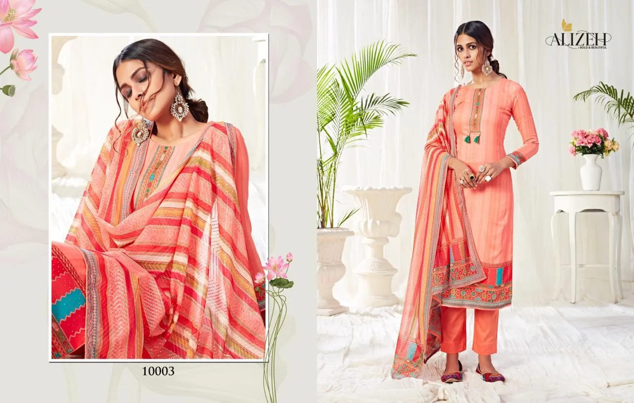 Alizeh Presents Bliss Pure Cotton Casual Wear Salwar Suits