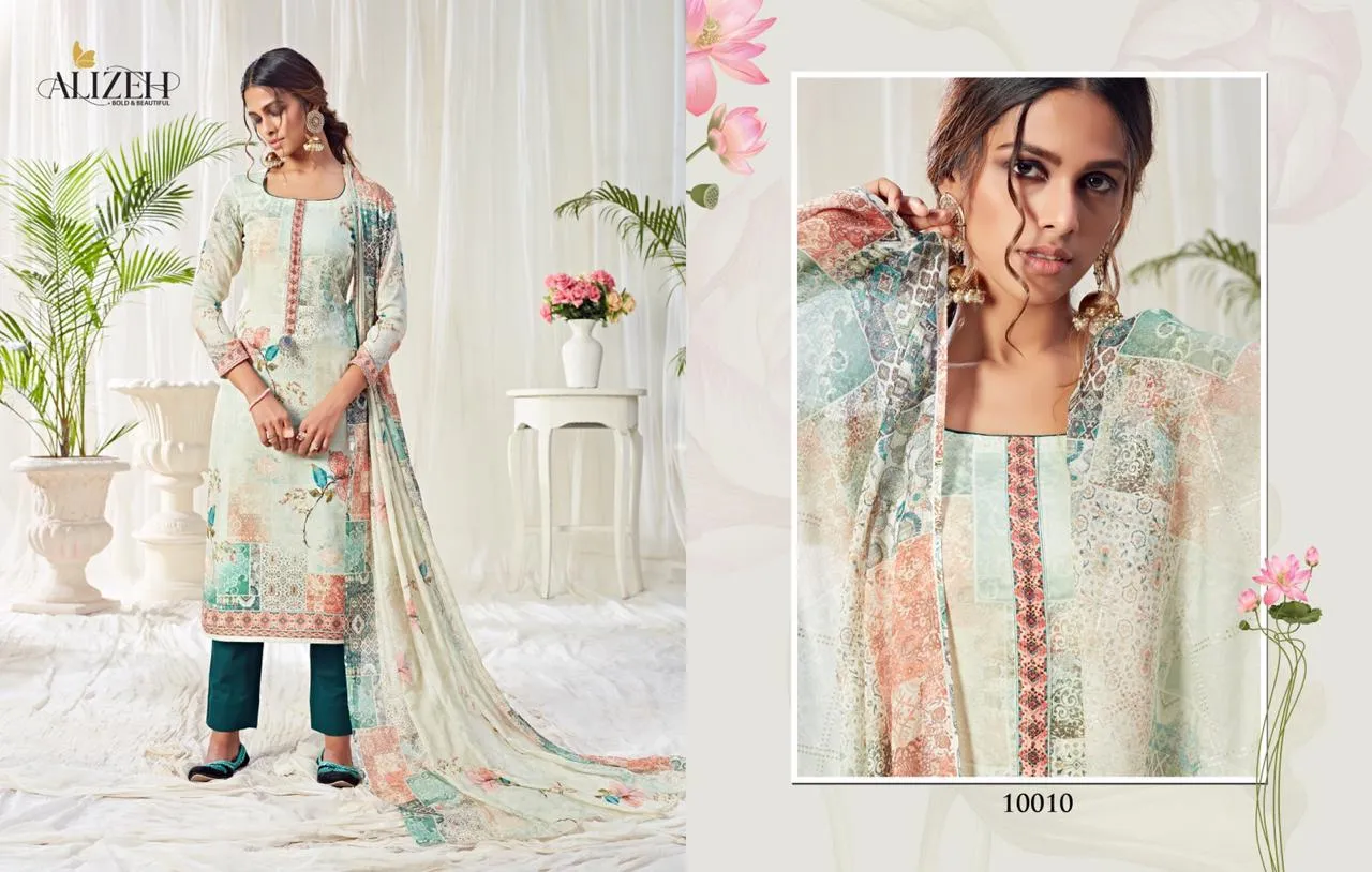 Alizeh Presents Bliss Pure Cotton Casual Wear Salwar Suits