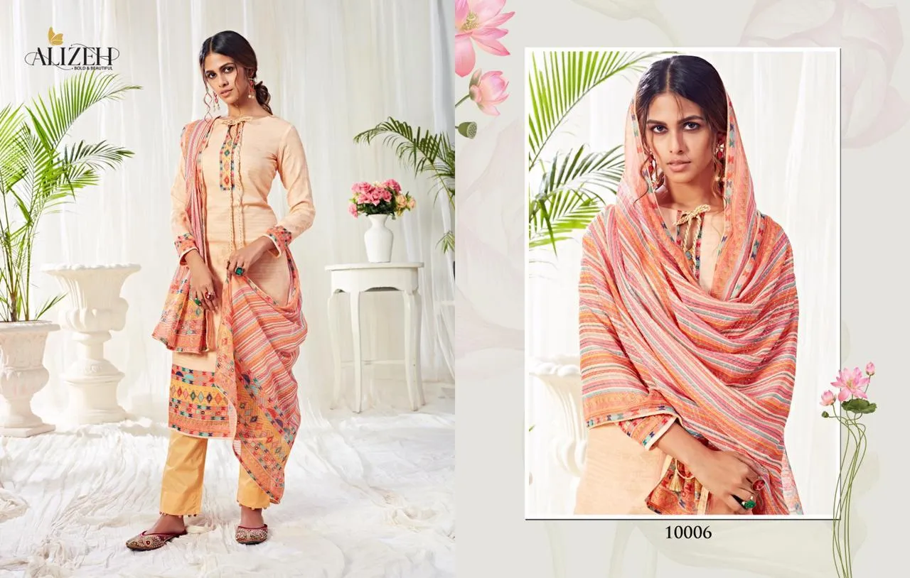 Alizeh Presents Bliss Pure Cotton Casual Wear Salwar Suits