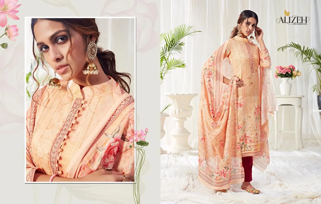 Alizeh Presents Bliss Pure Cotton Casual Wear Salwar Suits