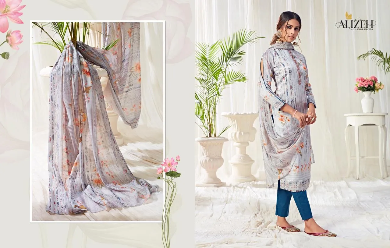 Alizeh Presents Bliss Pure Cotton Casual Wear Salwar Suits
