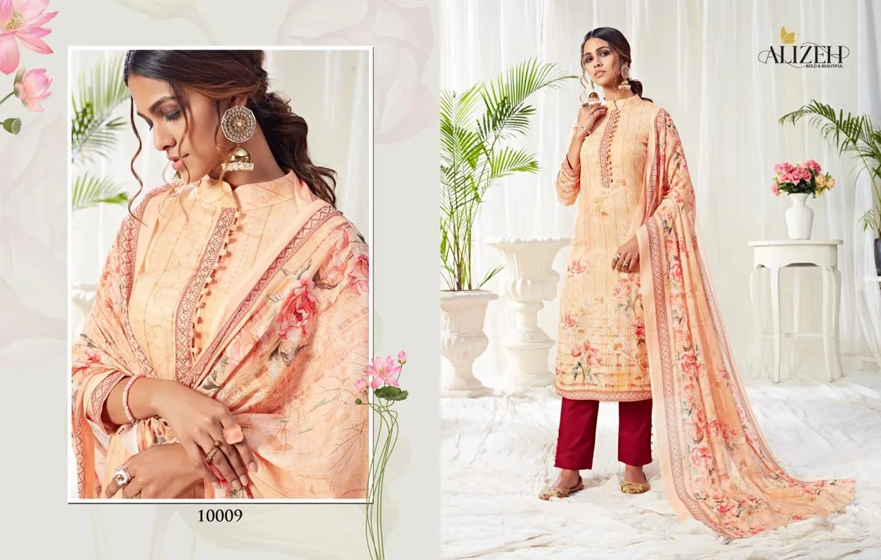 Alizeh Presents Bliss Pure Cotton Casual Wear Salwar Suits