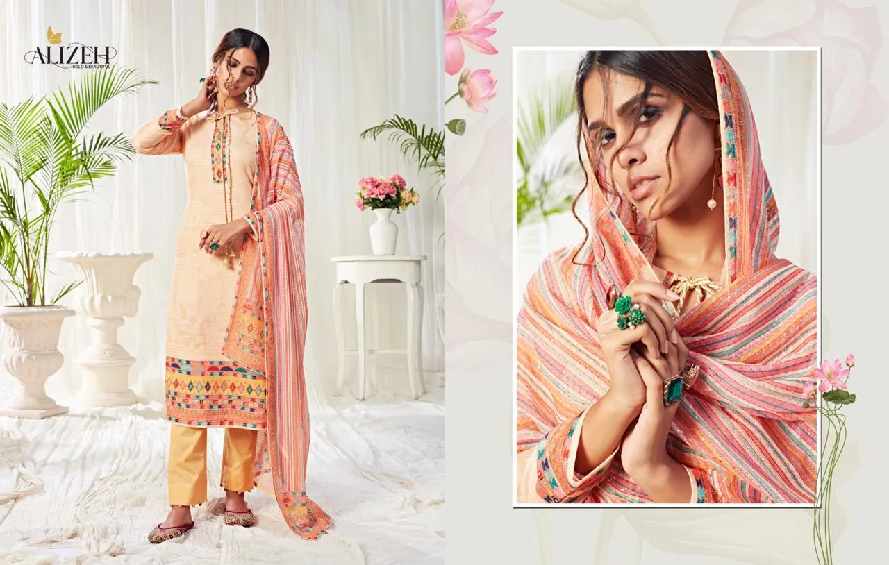 Alizeh Presents Bliss Pure Cotton Casual Wear Salwar Suits