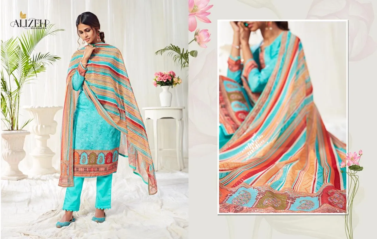 Alizeh Presents Bliss Pure Cotton Casual Wear Salwar Suits
