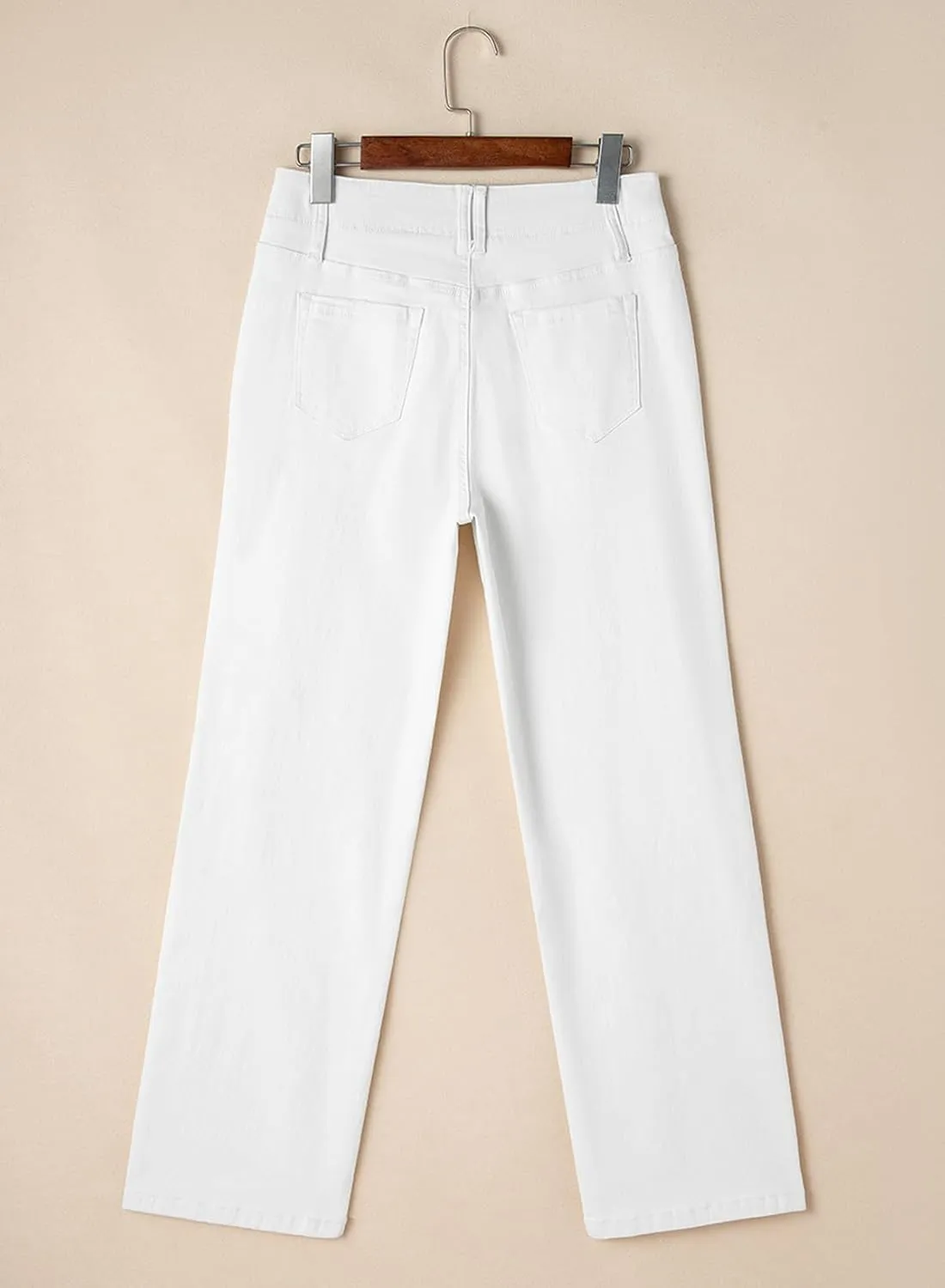 Astylish Womens Wide Leg Jeans High Waisted Stretchy Buttoned Denim Pants Trendy 2025 with Pocket