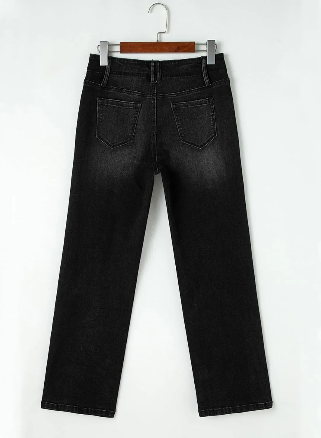 Astylish Womens Wide Leg Jeans High Waisted Stretchy Buttoned Denim Pants Trendy 2025 with Pocket