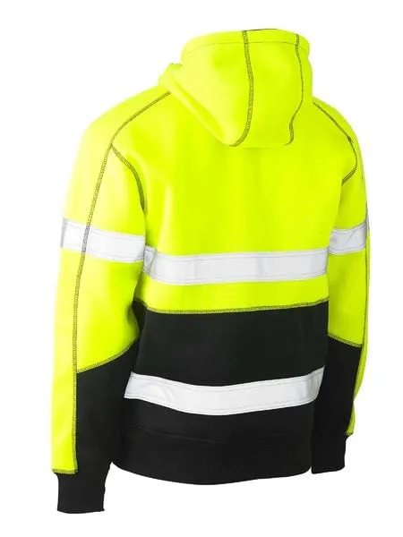Bisley Taped Hi Vis Fleece Hoodie Pullover