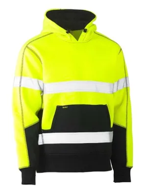 Bisley Taped Hi Vis Fleece Hoodie Pullover