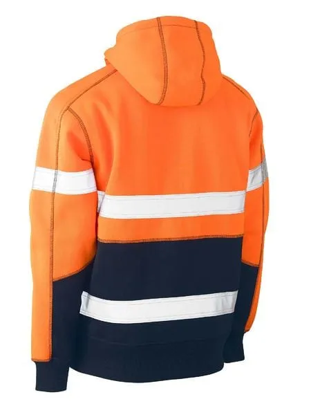 Bisley Taped Hi Vis Fleece Hoodie Pullover
