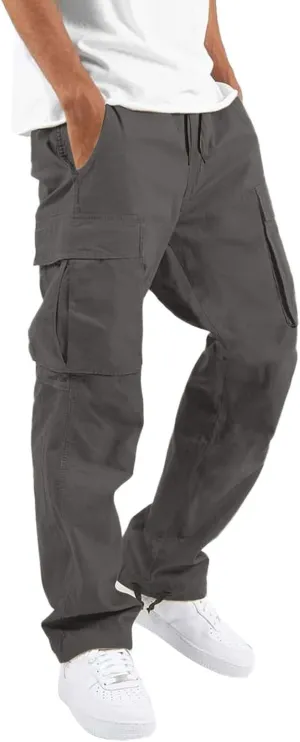 Cargo Pants for Men Relaxed Fit Big and Tall for Workout Running Sweatpants for Mens Casual Joggers Athletic Pants