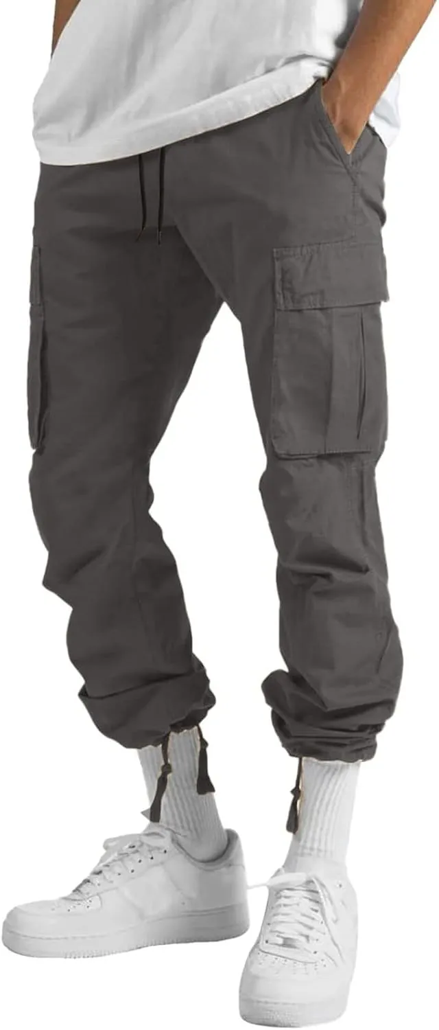 Cargo Pants for Men Relaxed Fit Big and Tall for Workout Running Sweatpants for Mens Casual Joggers Athletic Pants