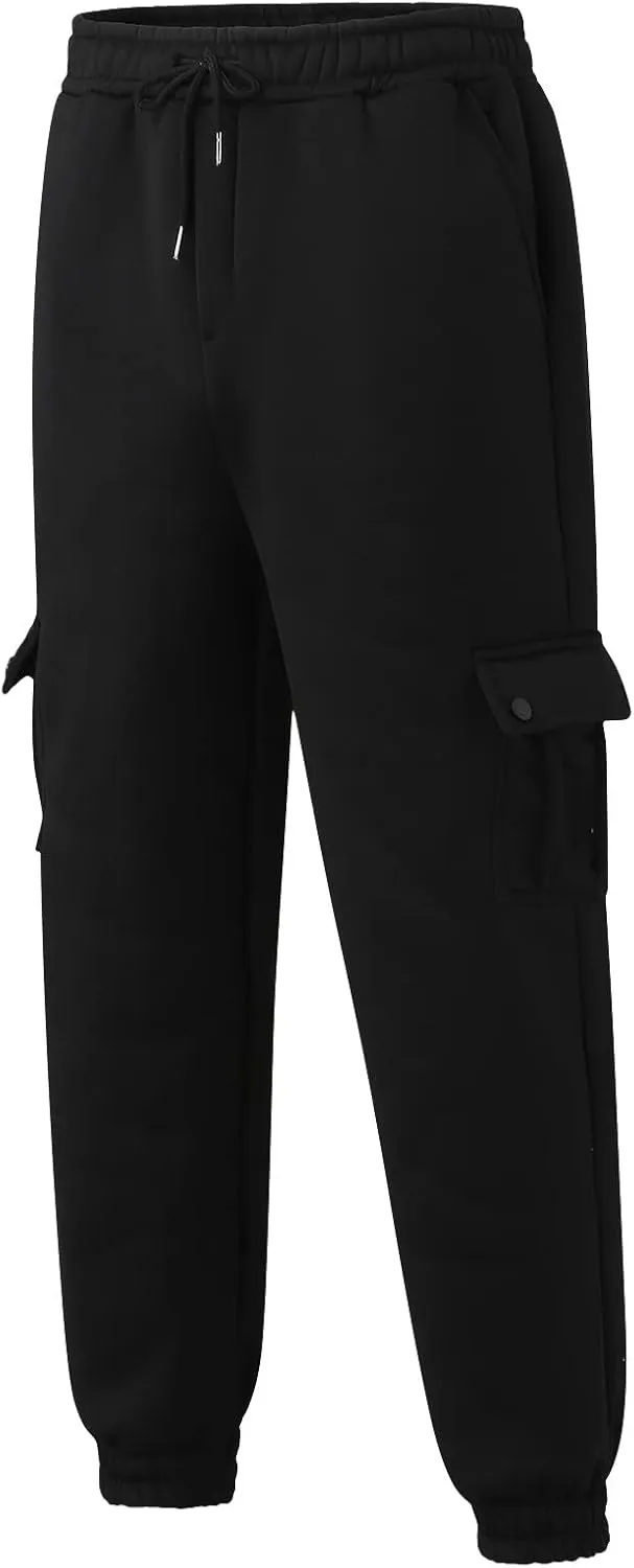 Cargo Sweatpants for Men Big and Tall Pants Lightweight Mens Work Pants Hiking Cargo Pants Relaxed Winter Men Joggers