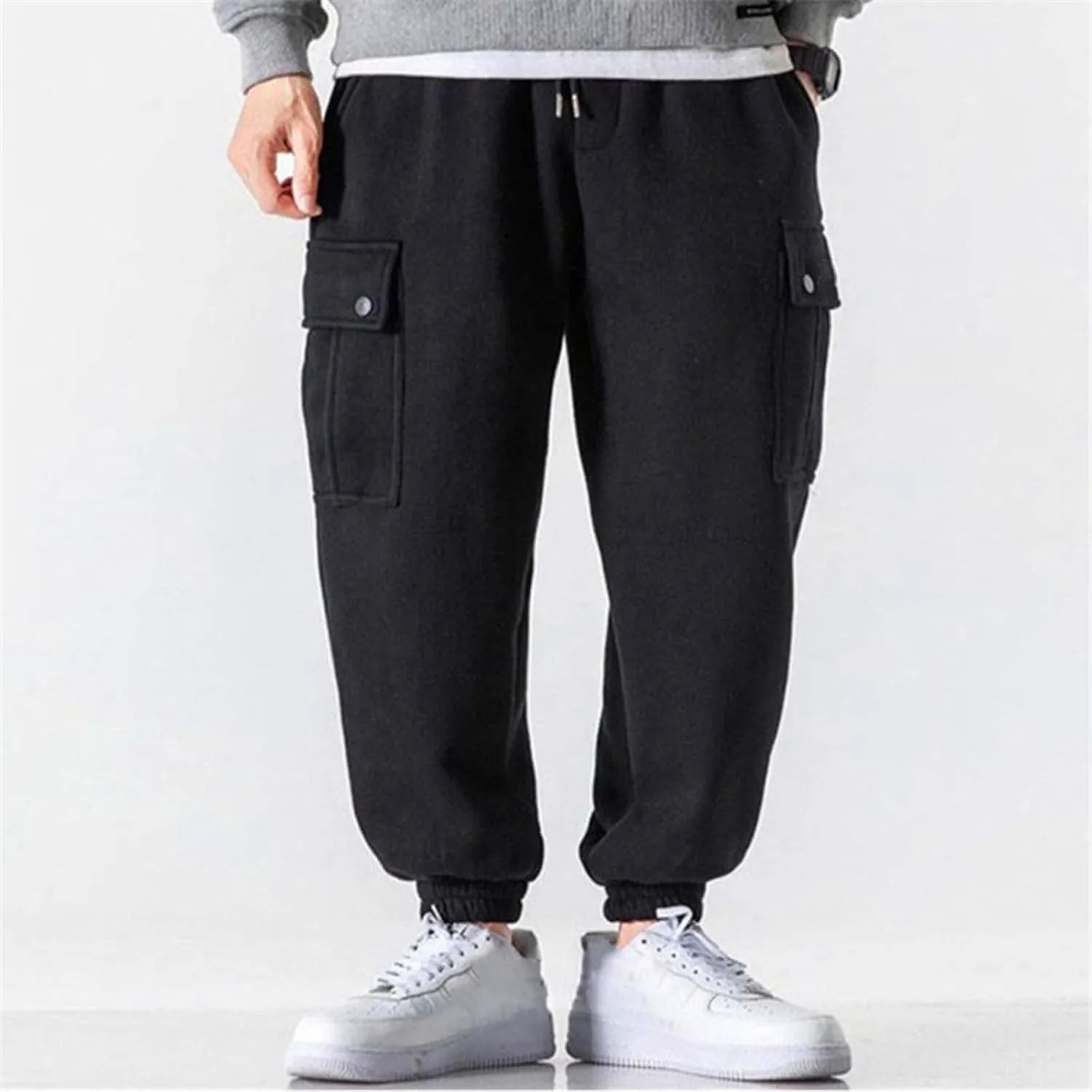Cargo Sweatpants for Men Big and Tall Pants Lightweight Mens Work Pants Hiking Cargo Pants Relaxed Winter Men Joggers