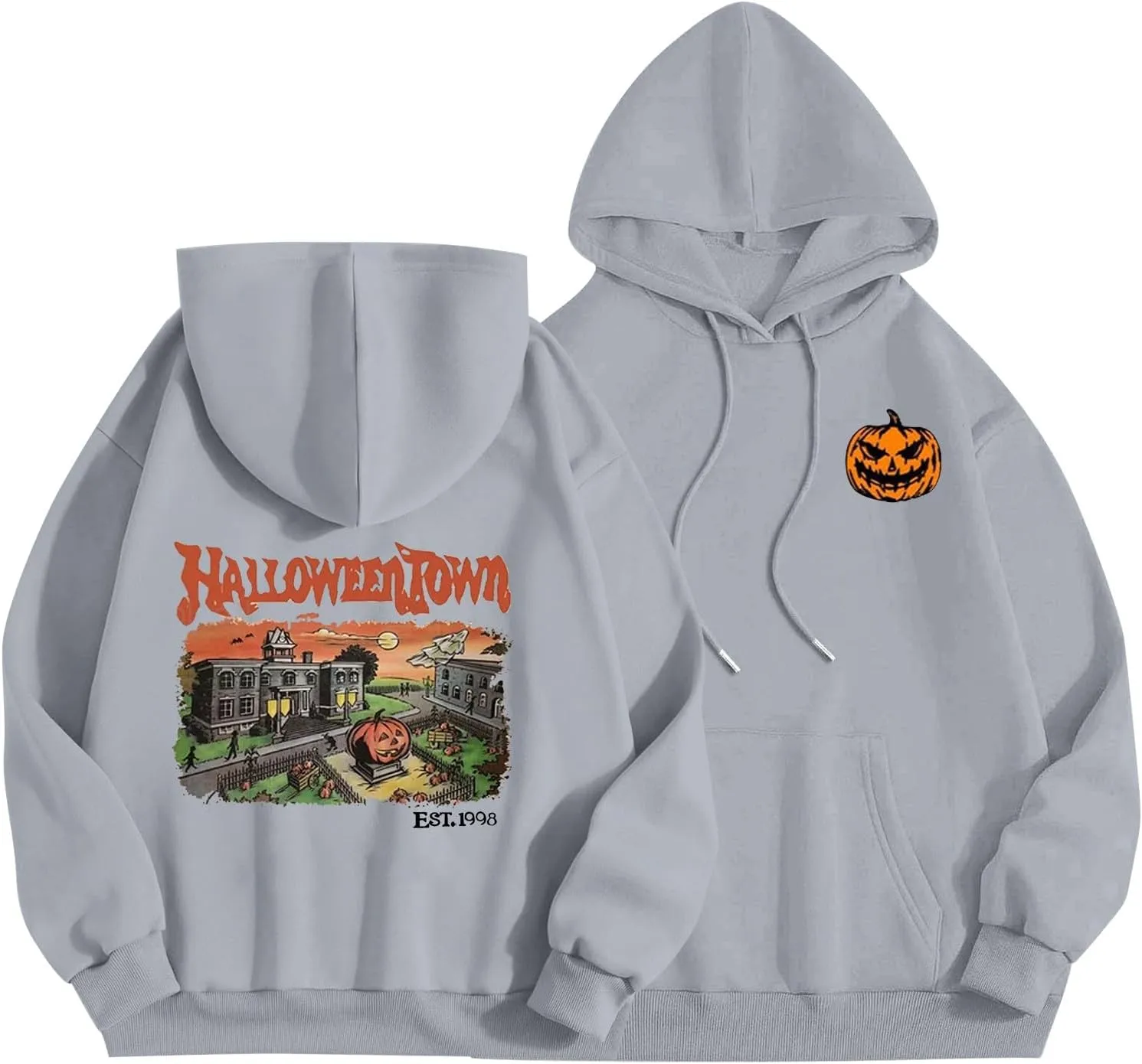 Halloween Clothes Casual Fashion Halloween Printed Hoodie Toddler Halloween Sweatshirt Boy Gothic Clothes For Women