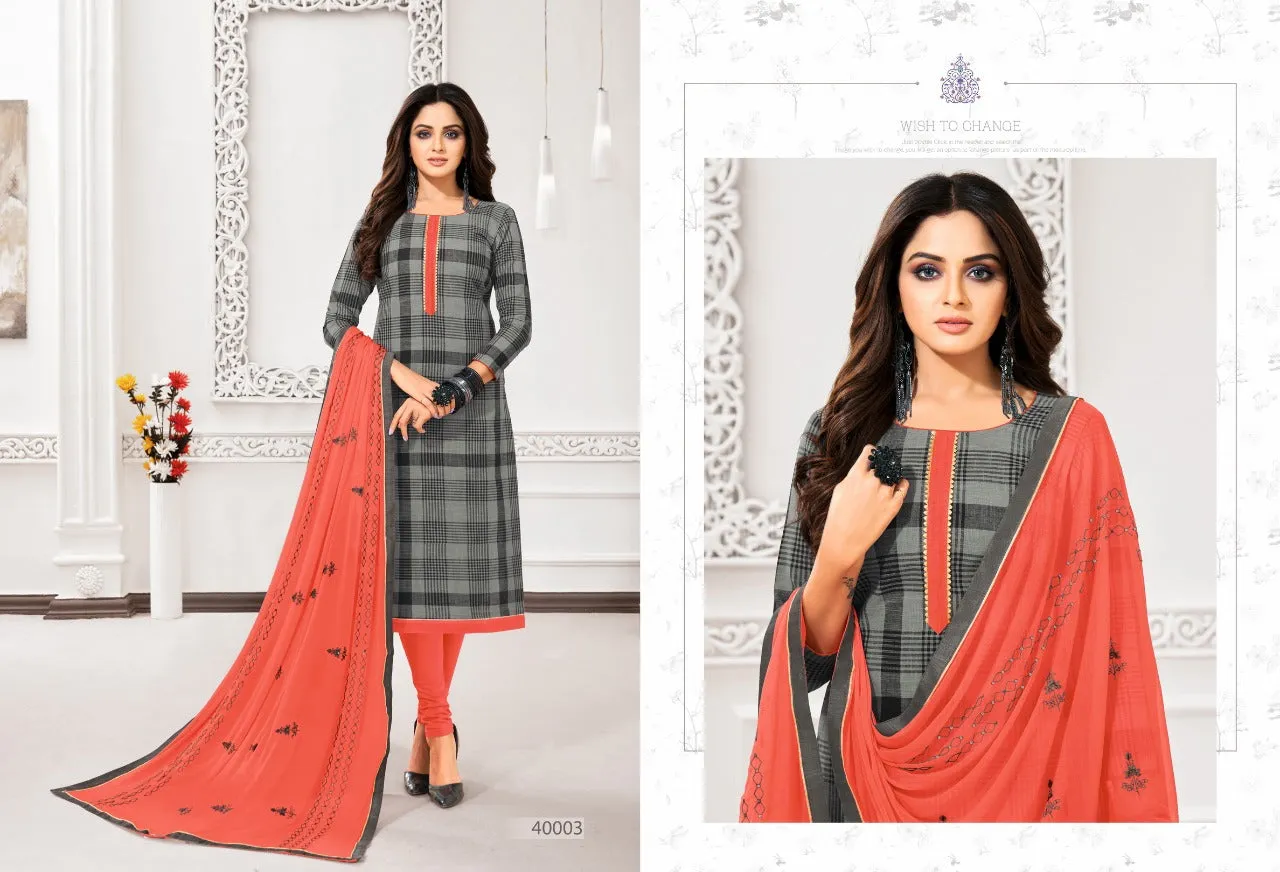 Kapil Fab Presents Ulimate Cotton Casual Wear Salwar Suits