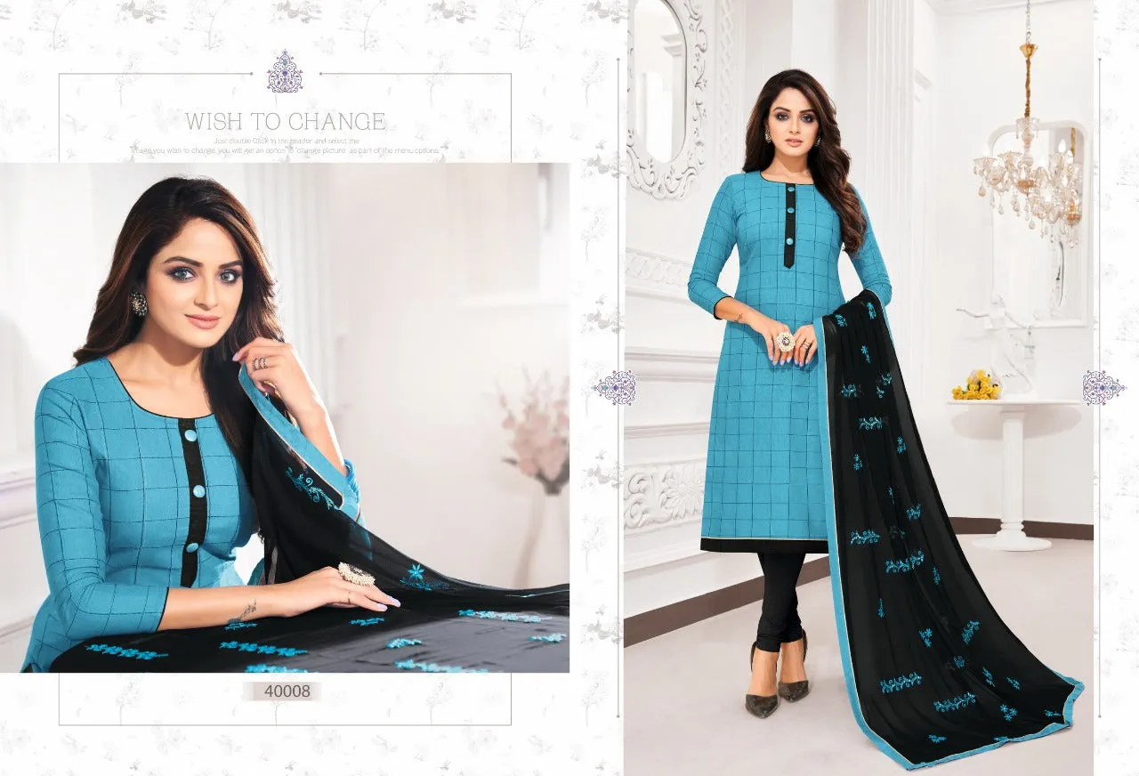 Kapil Fab Presents Ulimate Cotton Casual Wear Salwar Suits
