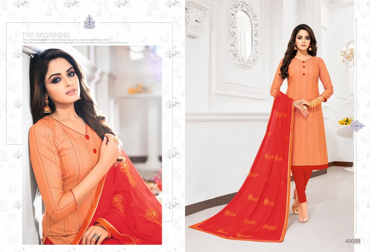 Kapil Fab Presents Ulimate Cotton Casual Wear Salwar Suits