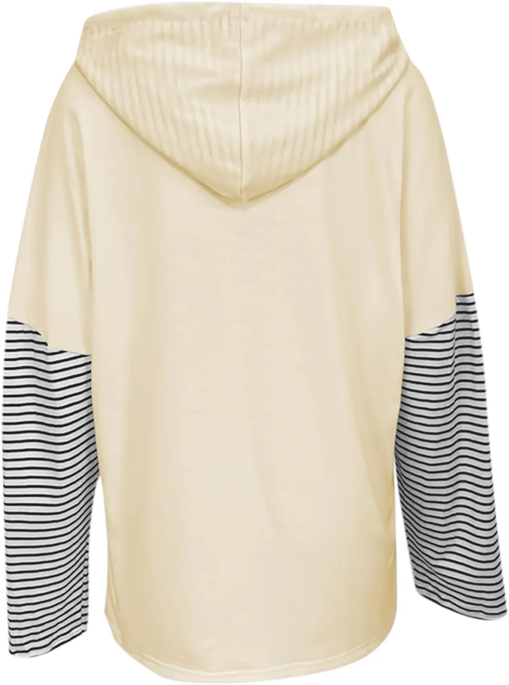 Lightweight Hoodie Sweatshirts For Women 2024 Casual Long Sleeve v Neck Pullover Tops Color Block Oversized Sweatshirt