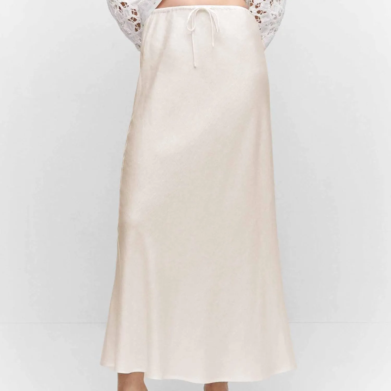 Lmdudan Womens Maxi Skirts Long Skirt for Women High Waist Maxi Dresses 2024 Summer Drawstrings Festival Clubwear Skirts