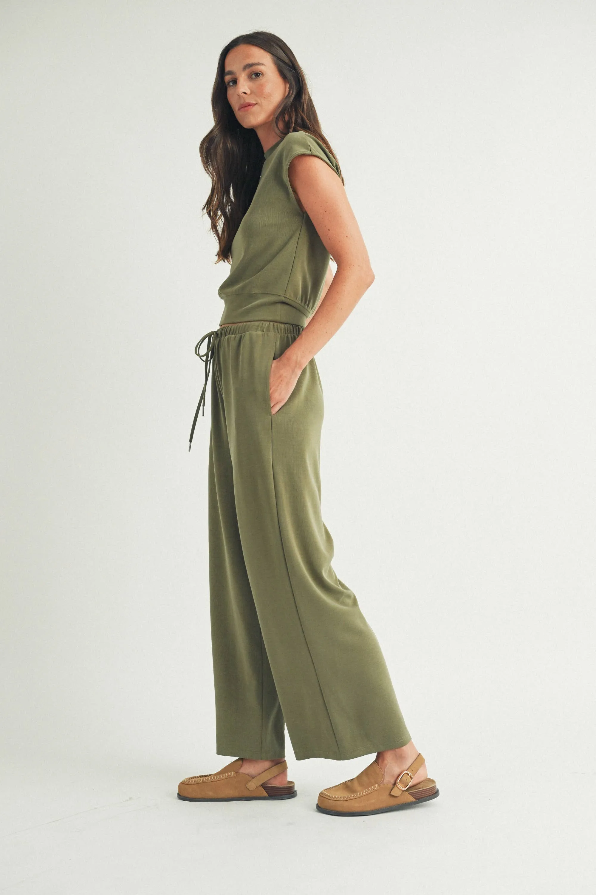 LOUNGE WIDE LEG PANTS