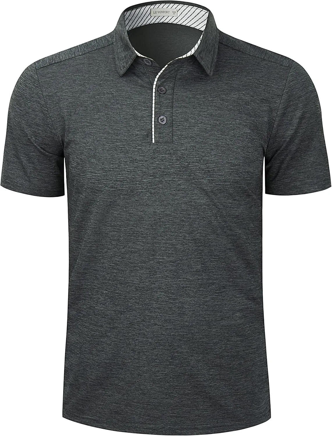 Mens Quick Dry Performance Golf Polo Shirts Short Sleeve Summer Casual Athletic Collared Shirt