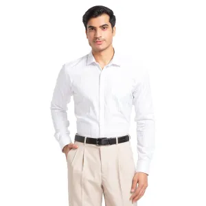 Park Avenue Men Violet Slim Fit Stripe Cotton Cut Away Collar Shirt