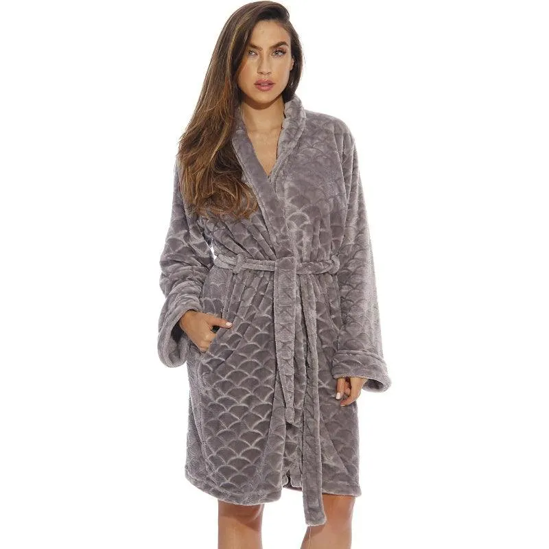 Plain Patterned Kimono Robes  Cozy and Stylish Lounge Wear