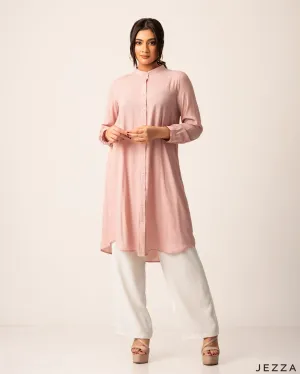 Poly Cotton Top With Back Smocked Panel 60841