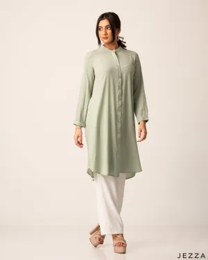 Poly Cotton Top With Back Smocked Panel 60842