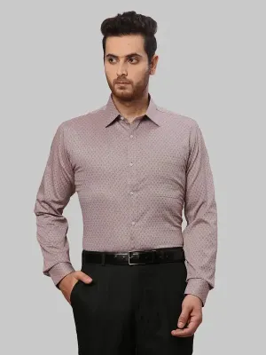 Raymond Men Brown Slim Fit Dobby Cotton Shirts