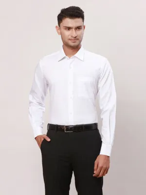 Raymond Men Yellow Checks Contemporary Fit Cotton Formal Shirts