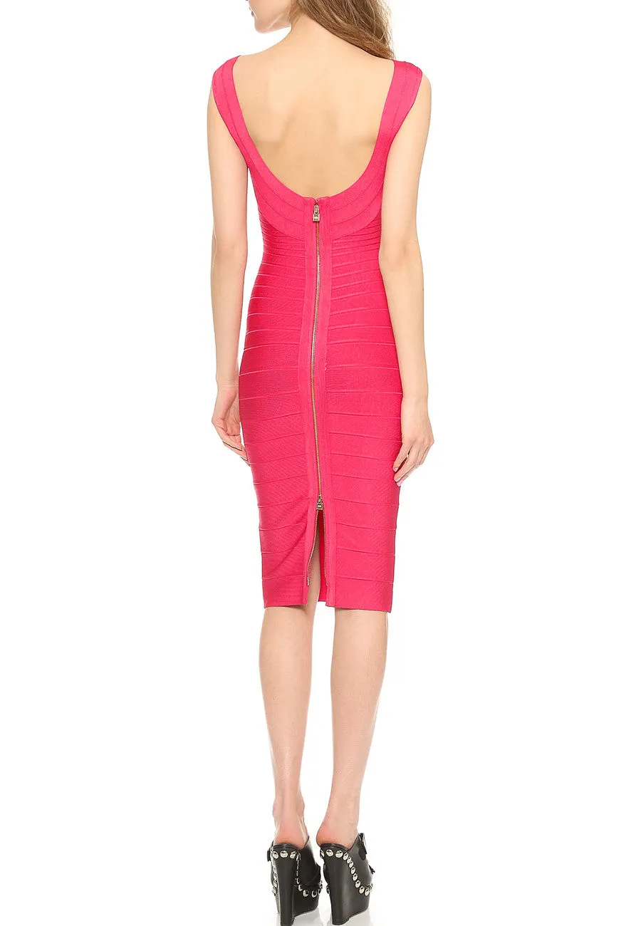 Red Ardell Banadage Midi Dress ¶ð