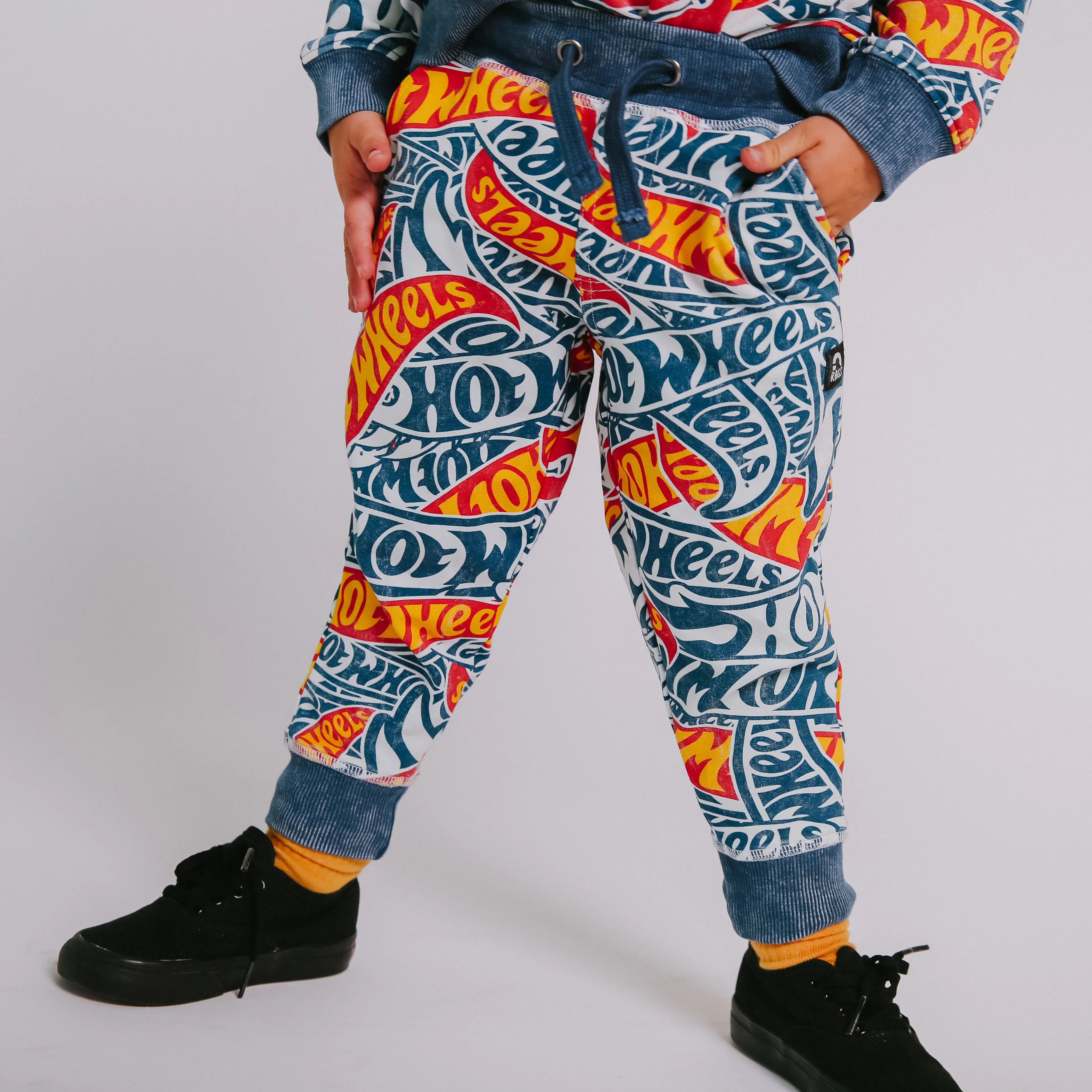 Relaxed Fit Joggers - Hot Wheels All Over Print
