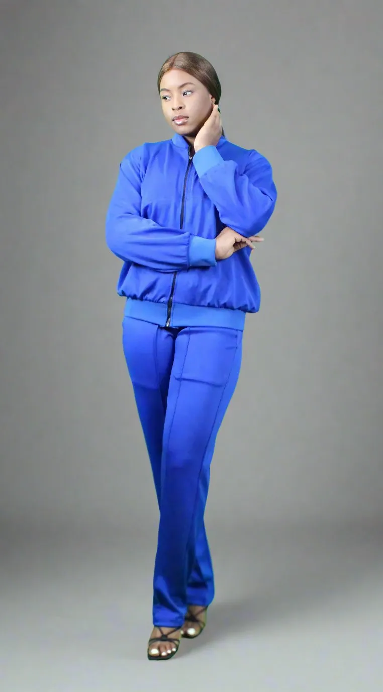 Royal Blue Womens Tracksuit Set