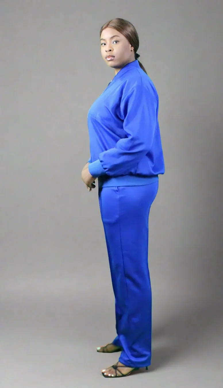 Royal Blue Womens Tracksuit Set
