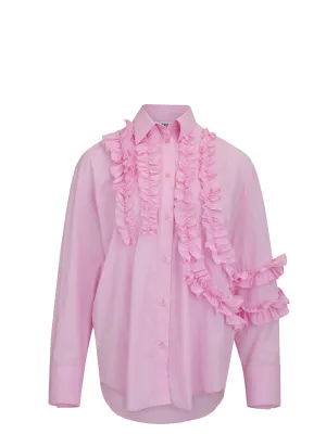 Ruffles Detail Long Sleeves Top