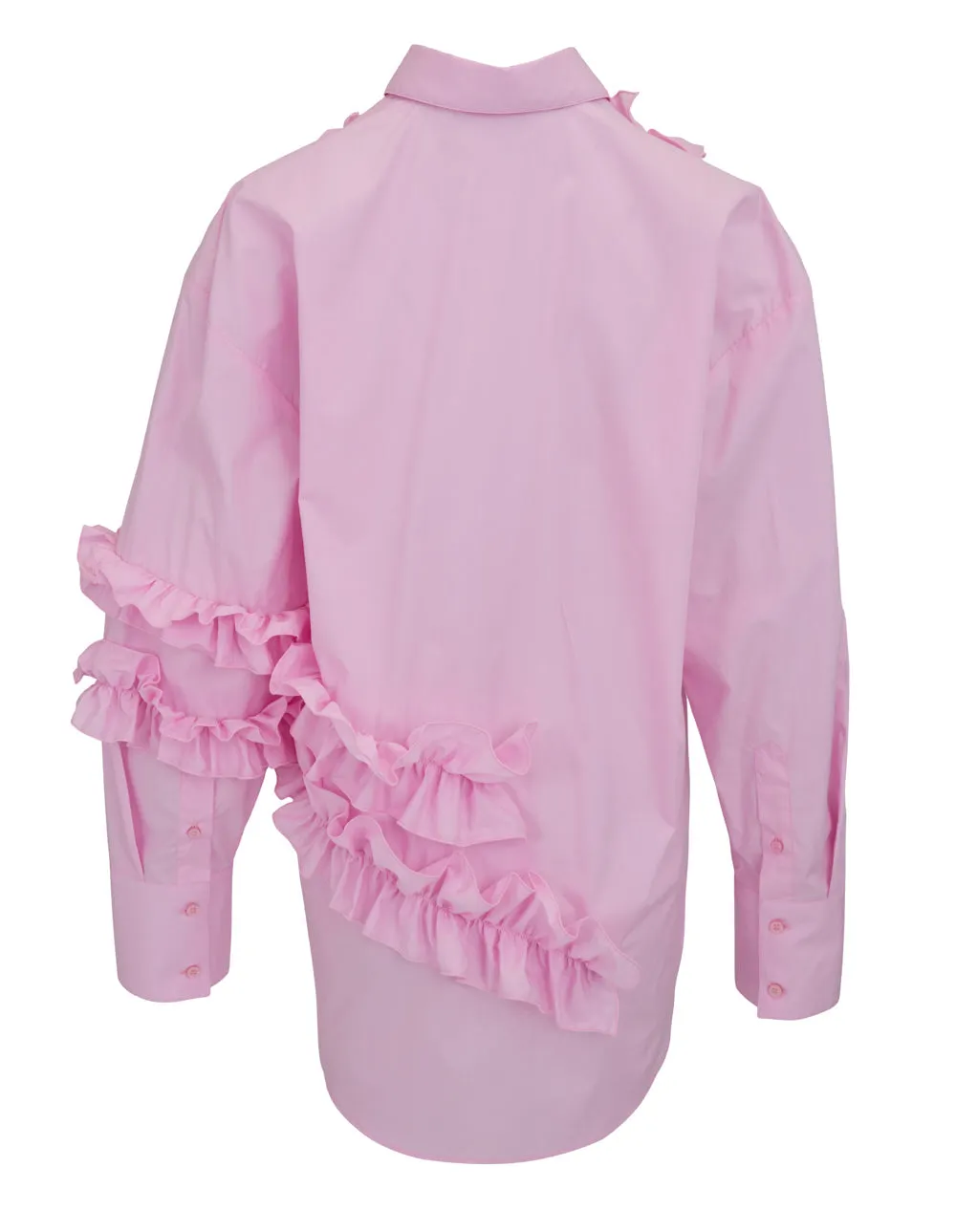 Ruffles Detail Long Sleeves Top