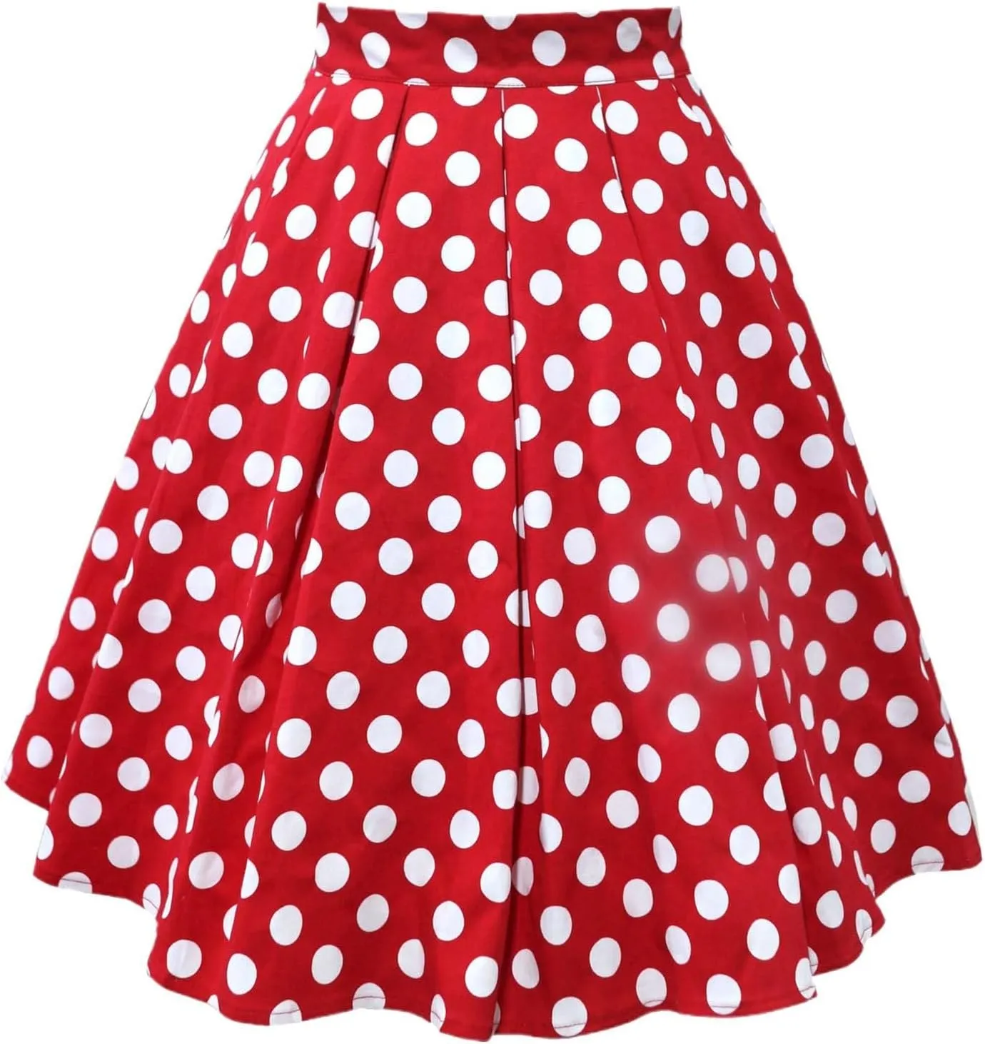 Tennis Skirt for Women Trendy Polka Dot High Elastic Waist Pleated A-Line Dance Casual Short Skirts for Summer Vacation