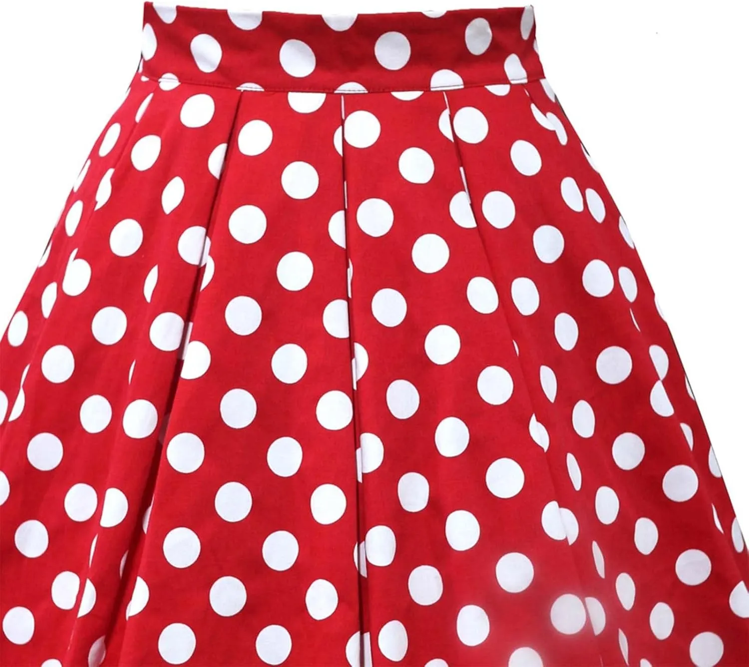 Tennis Skirt for Women Trendy Polka Dot High Elastic Waist Pleated A-Line Dance Casual Short Skirts for Summer Vacation