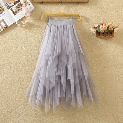 Tulle Skirts Women High Waist
