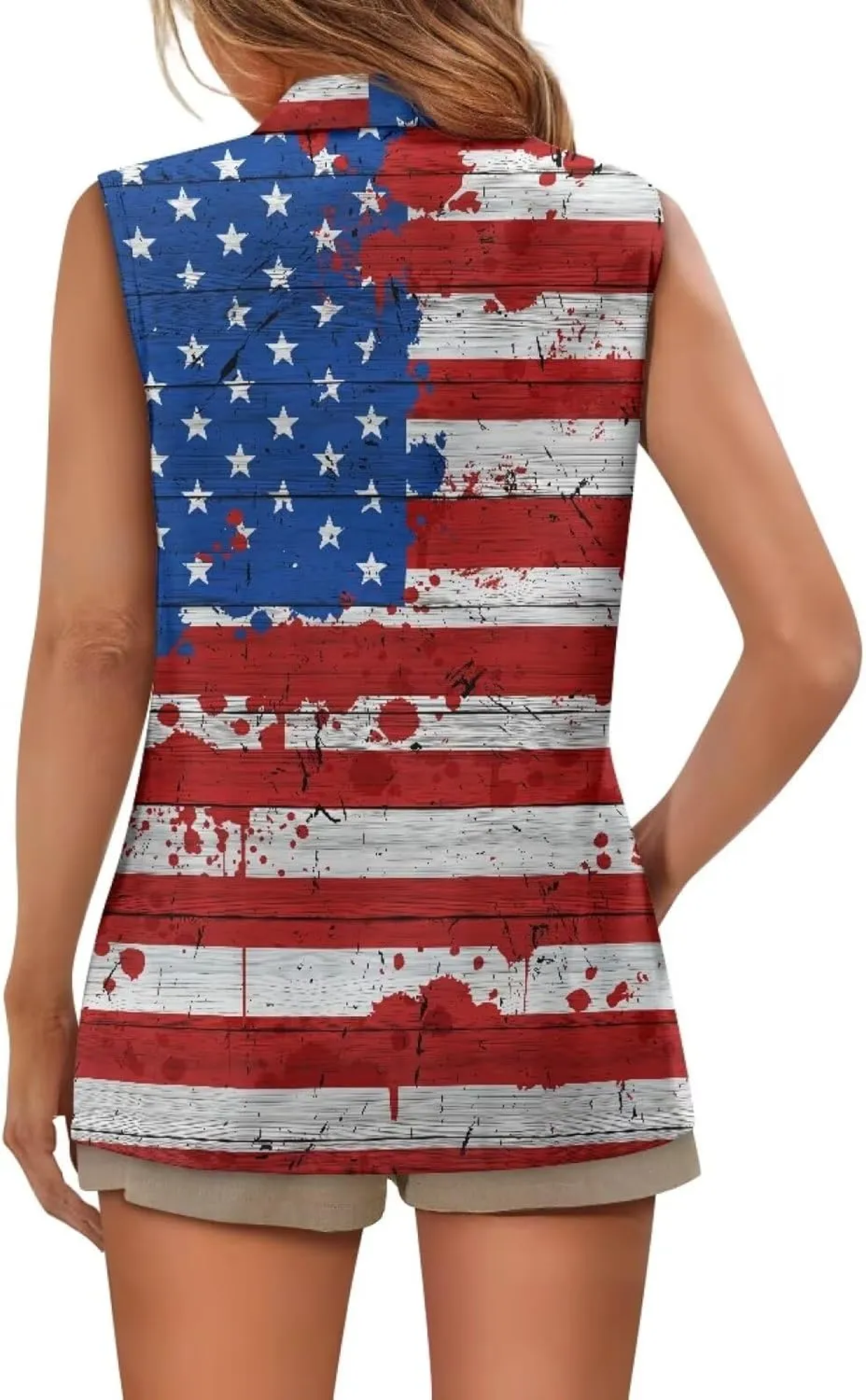 Vest for Women Trendy Loose Casual V Neck 1 Button Sleeveless Waistcoat Lightweight Vest Jacket Tank Tops S-5XL