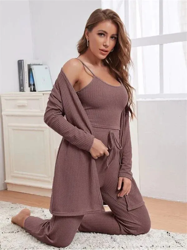 Women 3 Piece Sets Lounge Wear