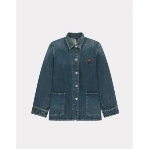 Women Dark Stone Workwear Jacket - Dark Stone Blue Denim