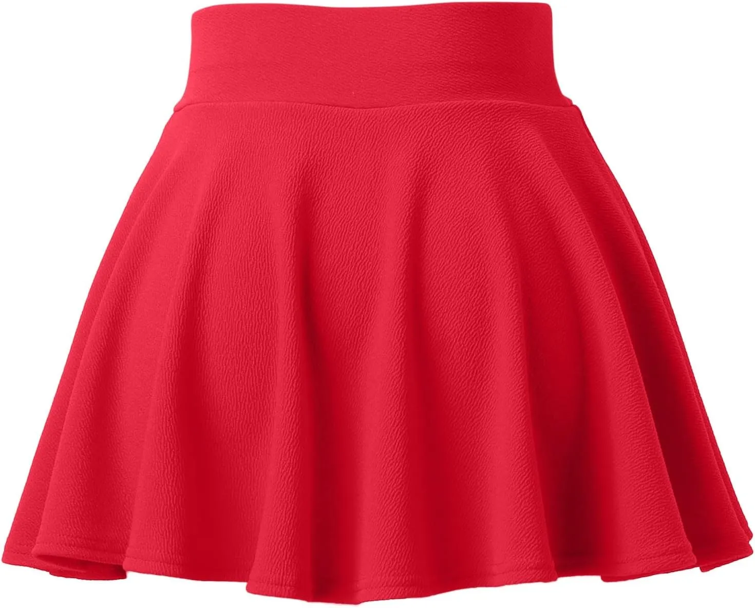 Women's Casual Stretchy Flared Pleated A-Line Mini Skater Skirt with Shorts Skater Party Skirt
