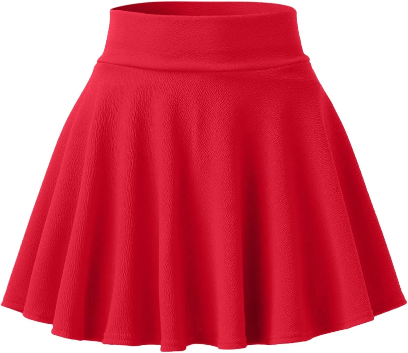 Women's Casual Stretchy Flared Pleated A-Line Mini Skater Skirt with Shorts Skater Party Skirt