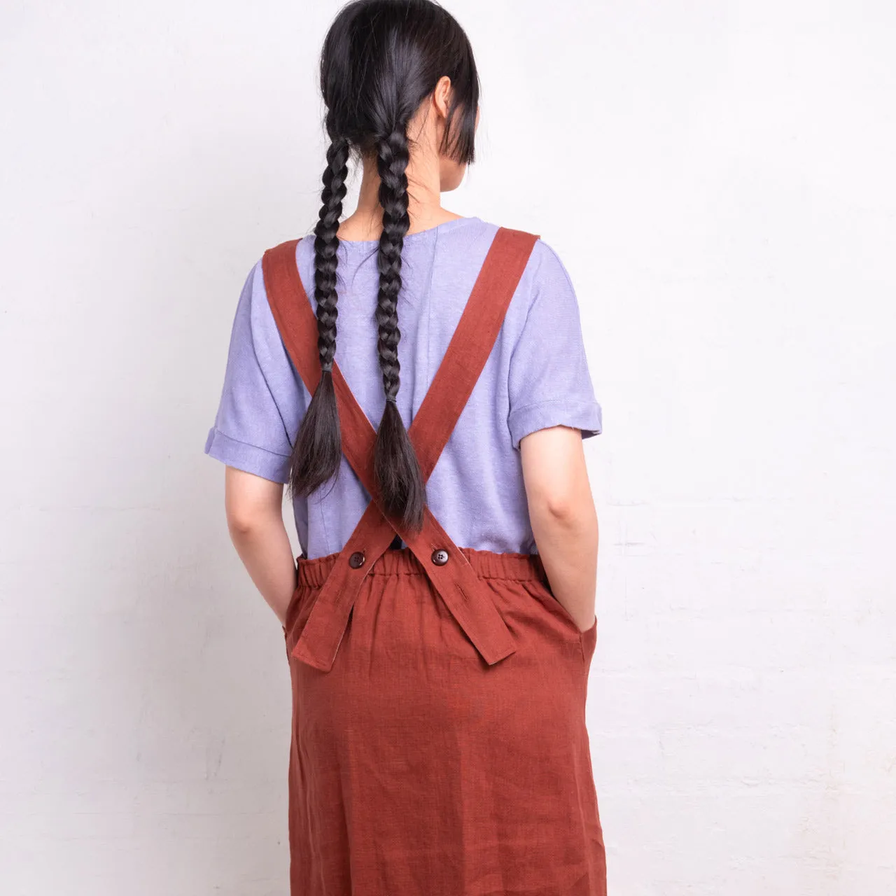Women's Hemp Pieces Tee - 100% Hemp - Lilac