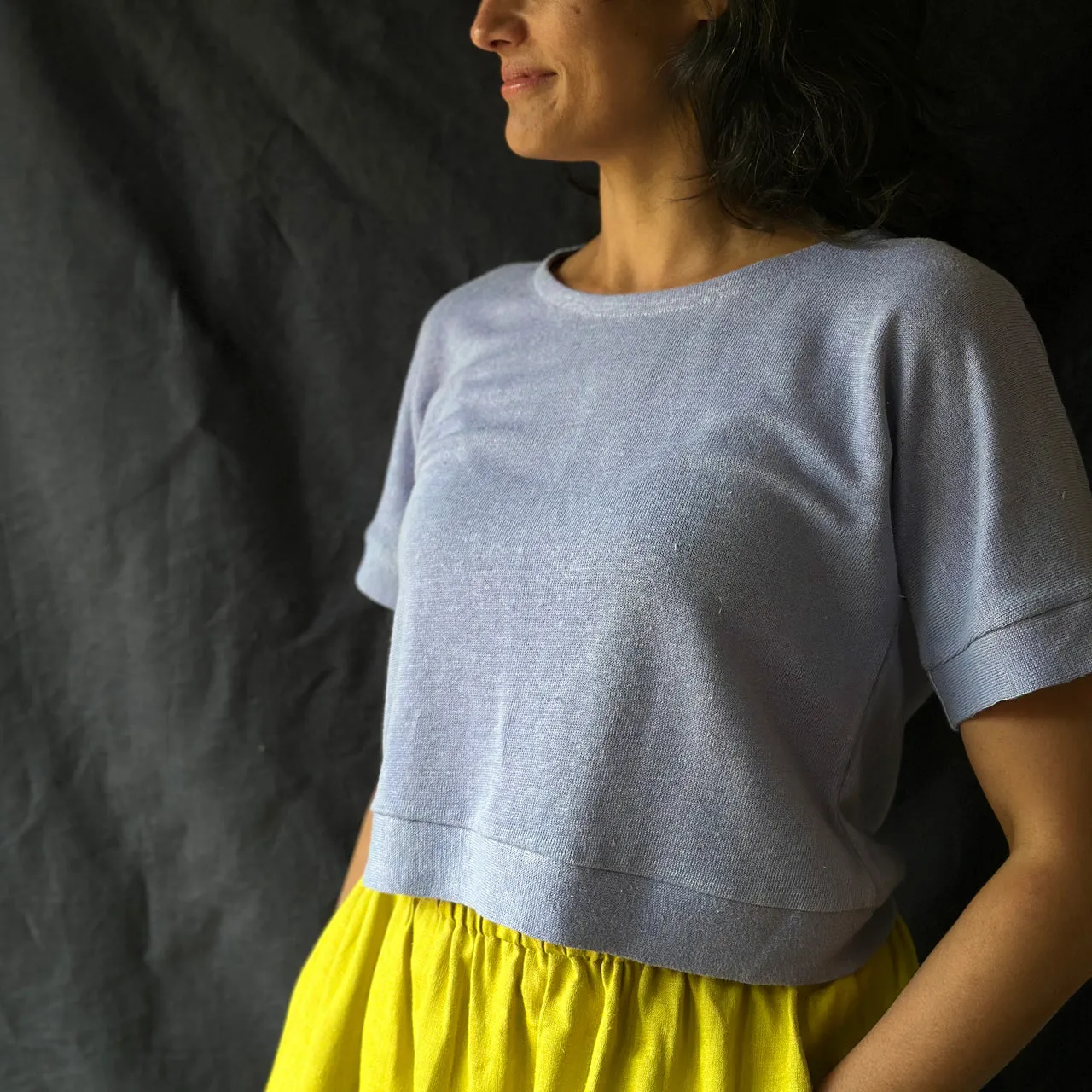 Women's Hemp Pieces Tee - 100% Hemp - Lilac
