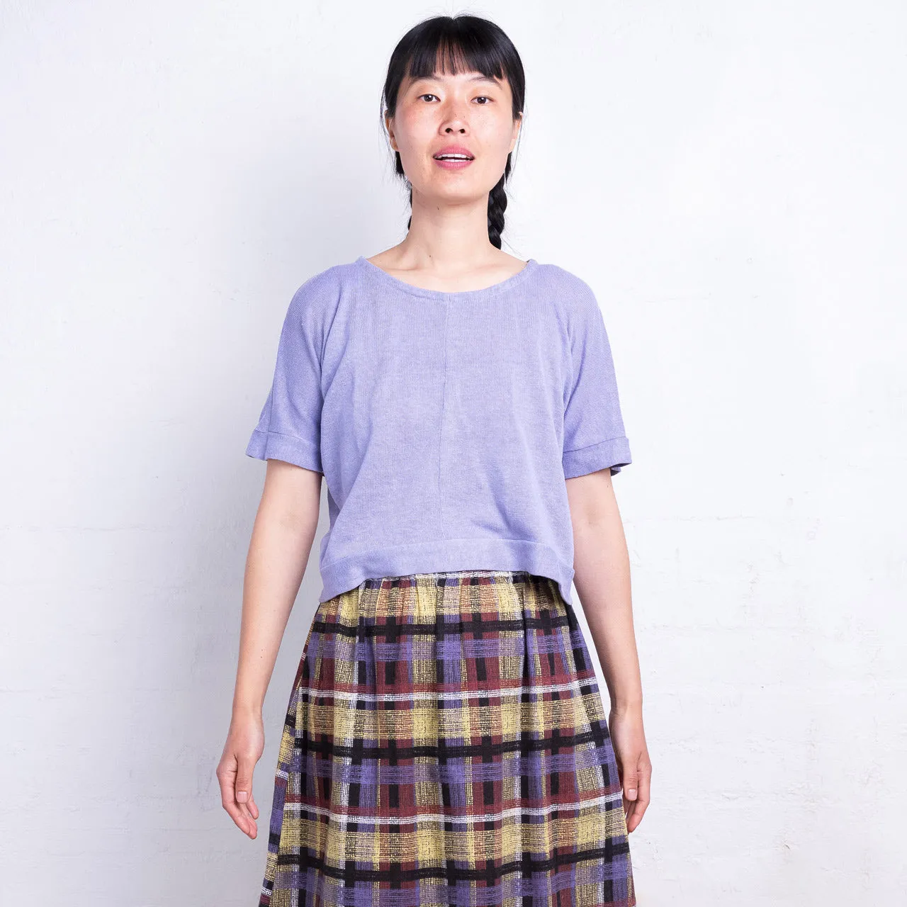 Women's Hemp Pieces Tee - 100% Hemp - Lilac